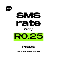 R0.25 per SMS