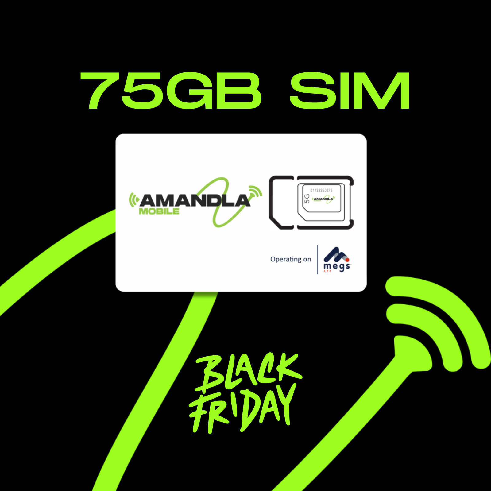 SIM + 75GB Data