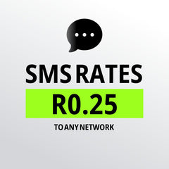 R0.25 per SMS